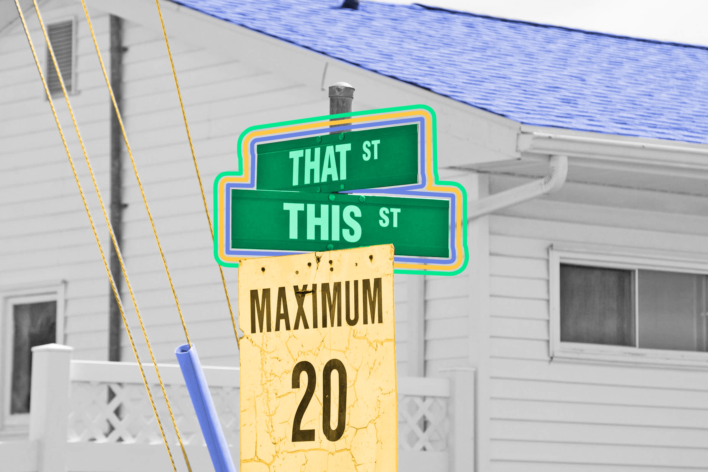 In Nova Scotia, Canada, you can stand on the corner of "This Street" and "That Street."