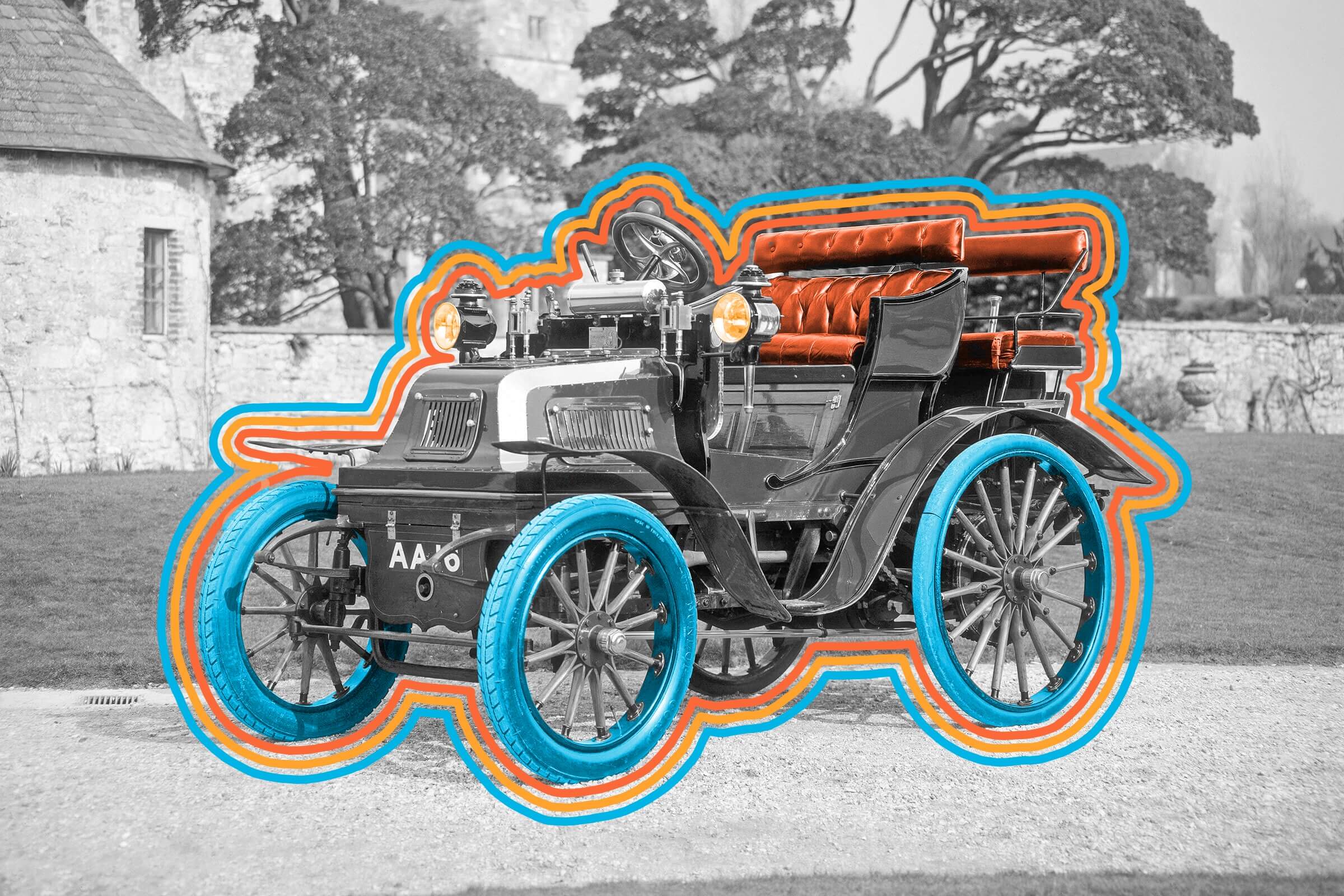 In 1900, about a third of vehicles were electric.