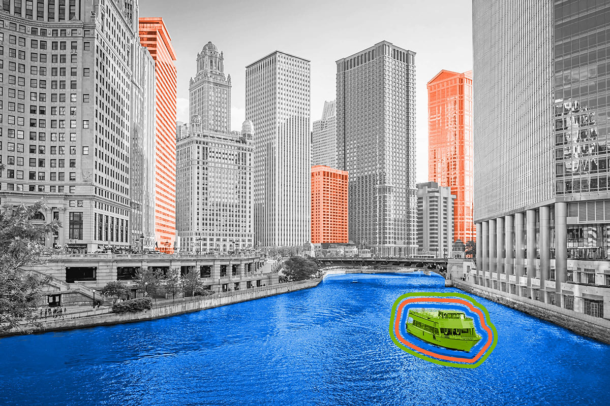 The Chicago River flows backward.