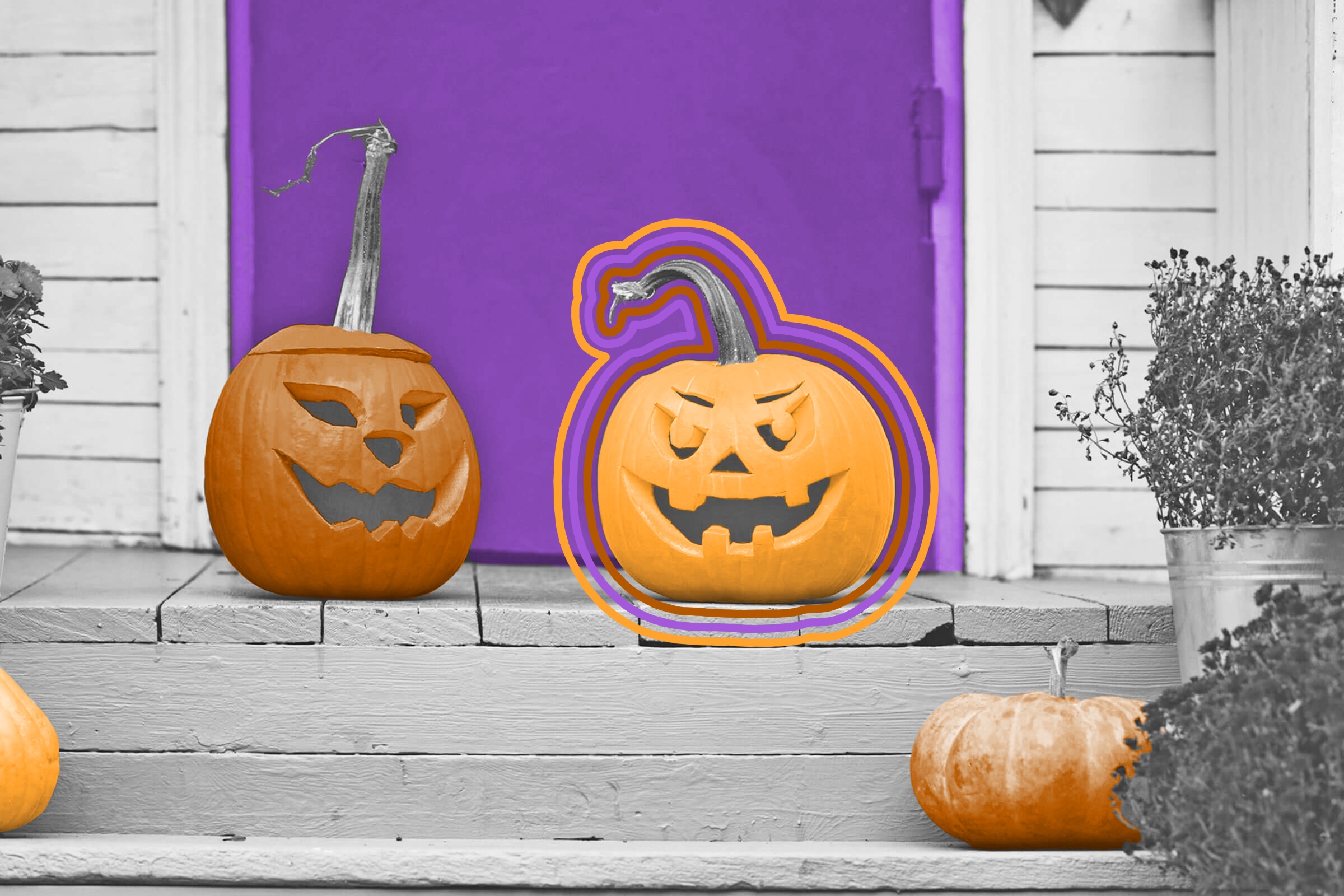 Jack-o’-lanterns come from an Irish myth about a man named Stingy Jack.