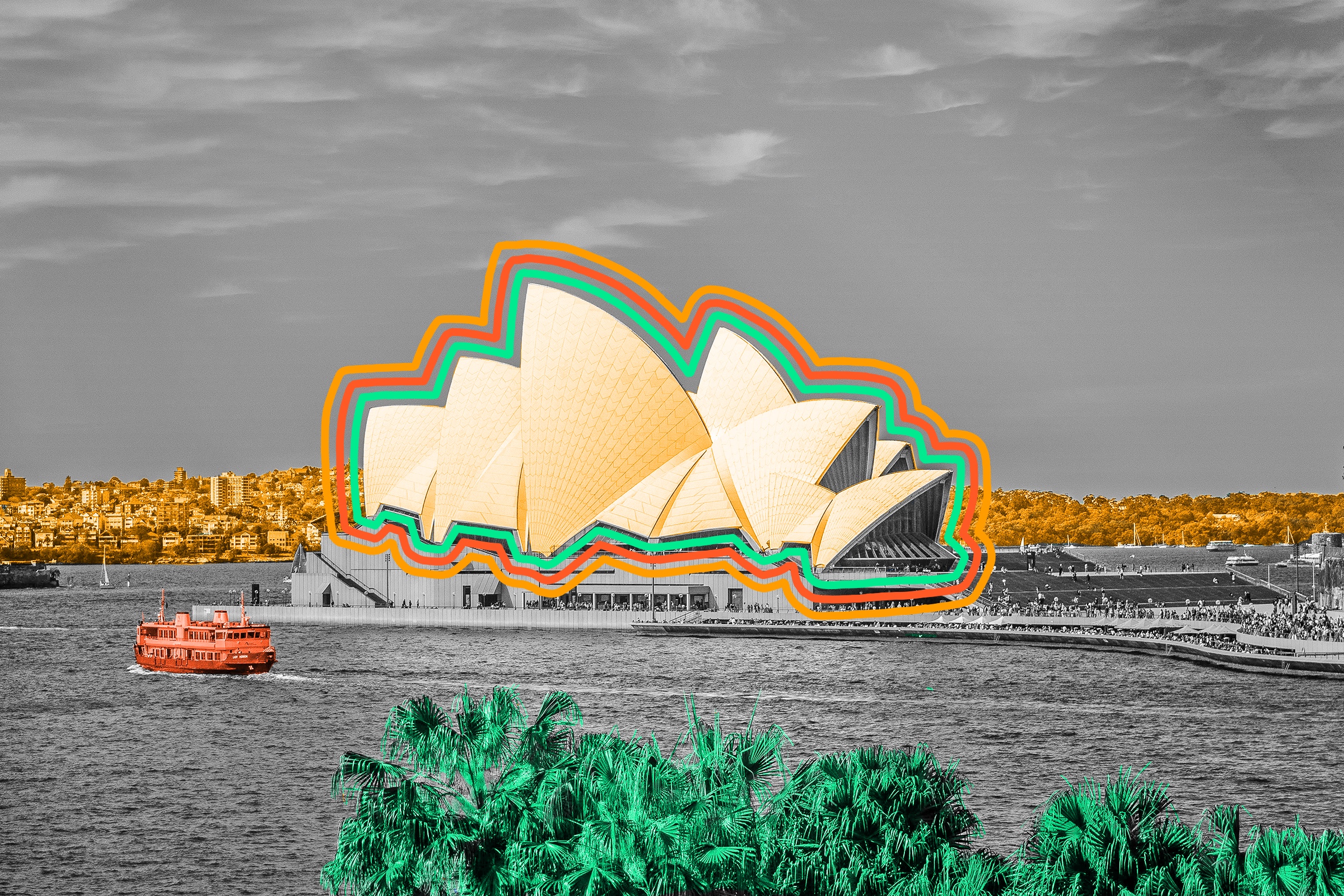 The Sydney Opera House was designed by a previously unknown architect.