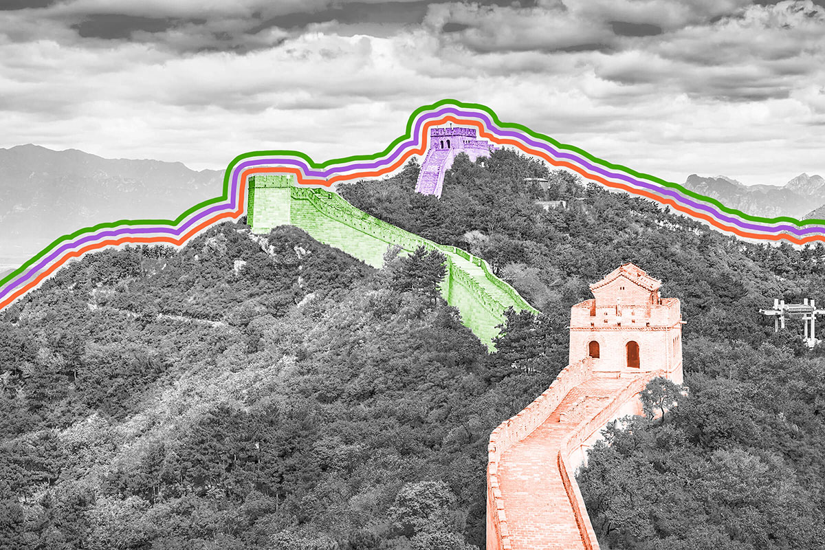 The Great Wall of China was built with porridge in the mortar.